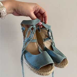 Blue Espadrille Sandals